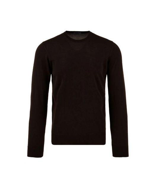 Drumohr Black Round-Neck Knitwear for men