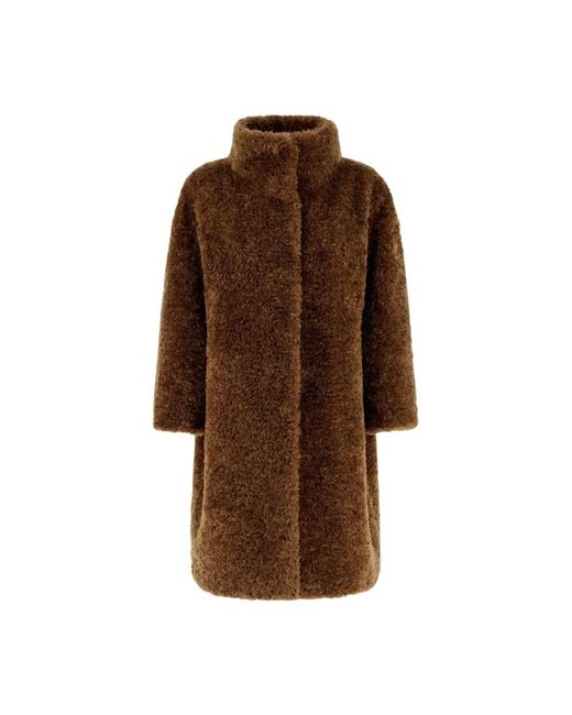 Herno Brown Faux Fur & Shearling Jackets