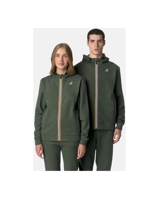 K-Way Green Hoodies for men