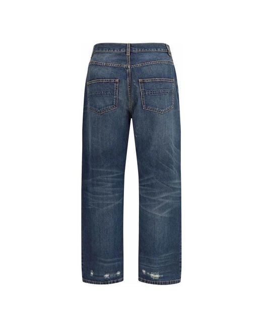 NAMACHEKO Blue Wide Jeans for men