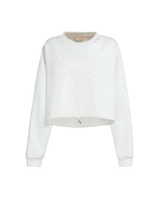 Marni White Sweatshirts