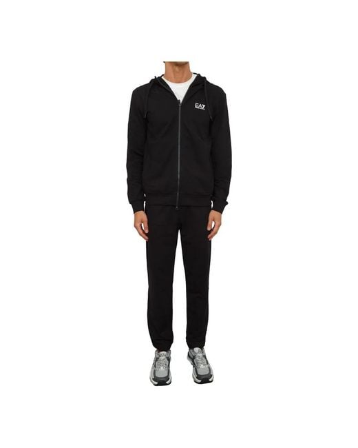 EA7 Fitness ,Zwart ,Katoen Tracksuit in het Black voor heren