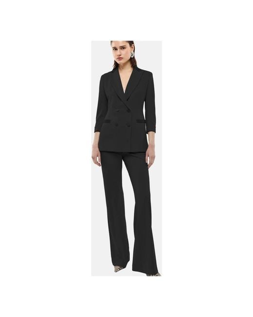 Imperial Black Wide Trousers