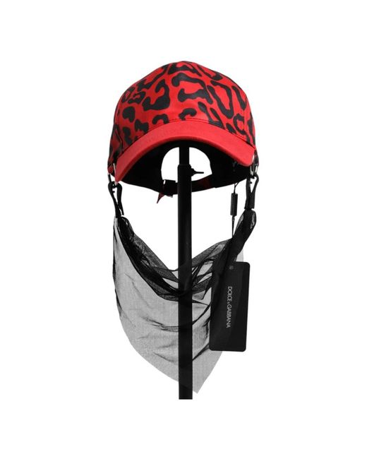 Dolce & Gabbana Red Hats & Caps