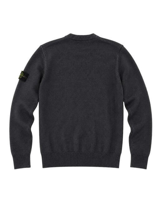 Stone Island Blue Round-Neck Knitwear for men