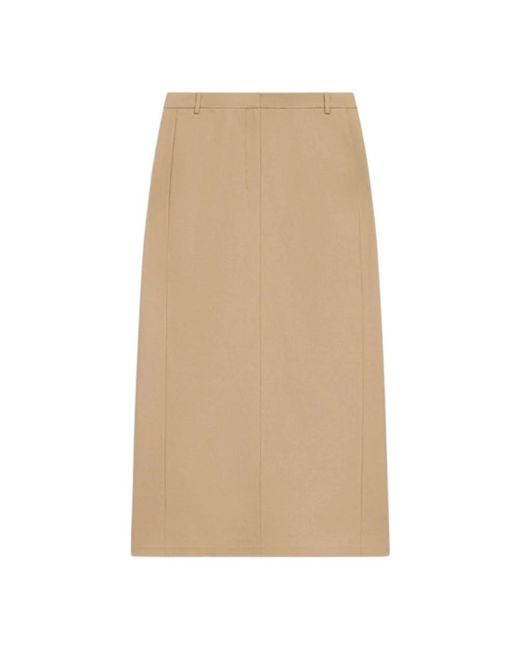 Theory Midi Skirts in het Natural