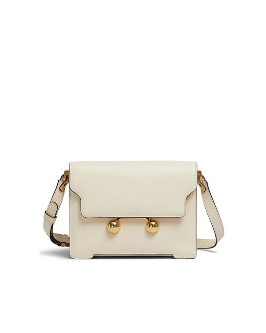 Marni Medium Trunkaroo Schoudertas in het Natural