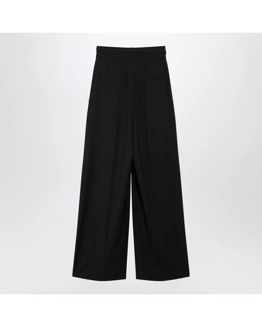 Sportmax Black Wide Trousers