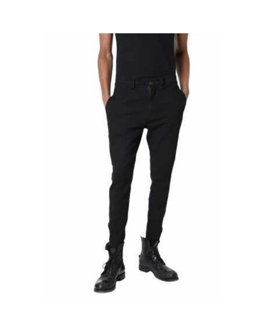 LA HAINE INSIDE US Black Slim-Fit Trousers for men