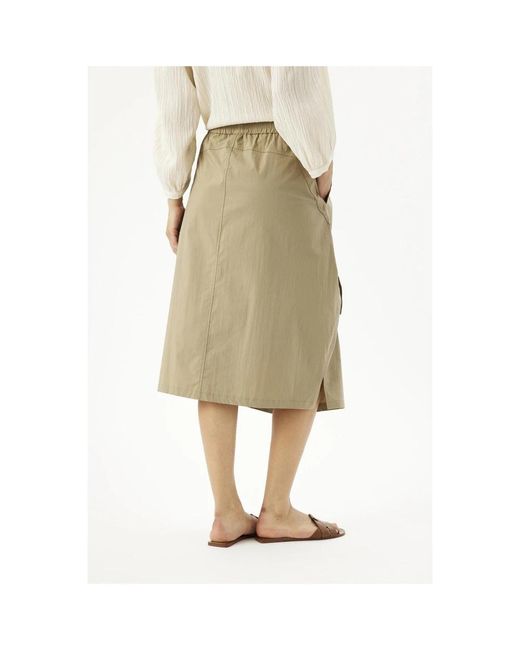 iN FRONT Natural Midi Skirts