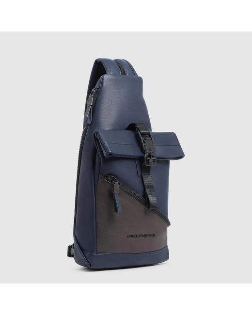 Piquadro Rucksack-Umhängetasche Mit Verwandlungsfunktion in Blue für Herren