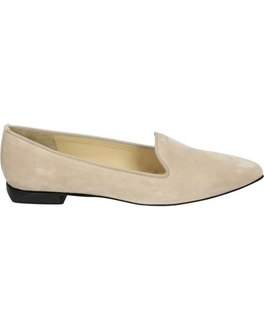 Brunate Schoenen ,Suède Suède Pumps in het Natural