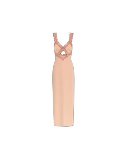 Maxi Dresses Blumarine de color White