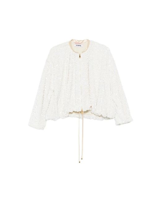 Vivetta White Bomber Jackets