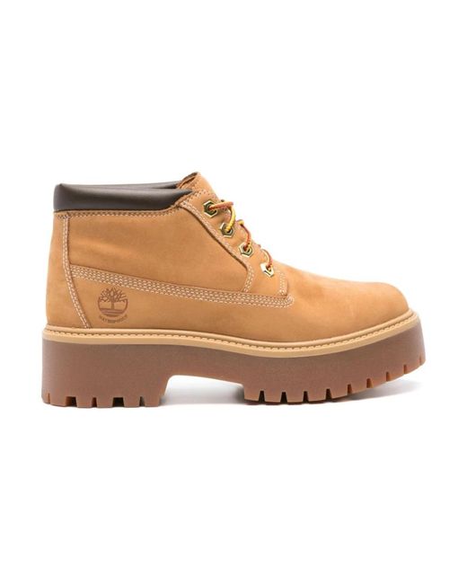 Timberland Brown Lace-Up Boots