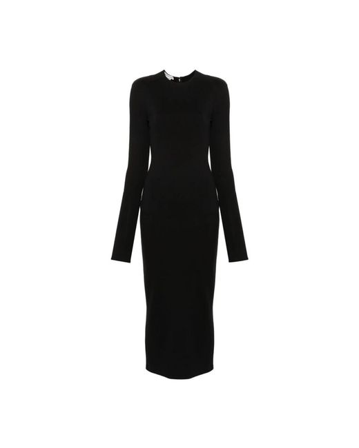 ALESSANDRO VIGILANTE Black Midi Dresses