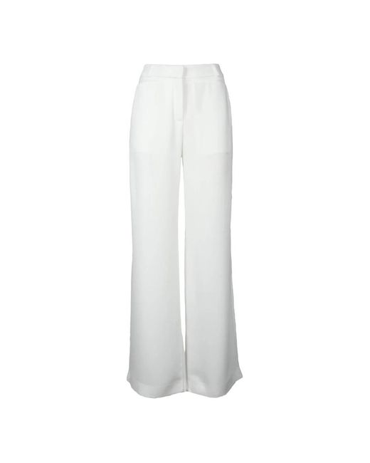 CoSTUME NATIONAL White Wide Trousers