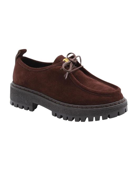 Bibi Lou Brown Laced Shoes