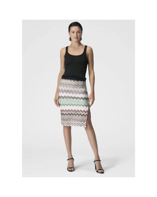 Missoni Gray Midi Skirts