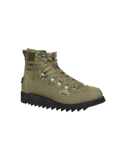 A_COLD_WALL* Leren Veterschoenen in het Green voor heren