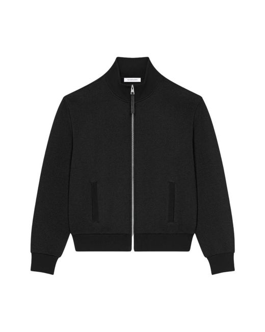 Givenchy Gewatteerde Rits Trui in het Black voor heren