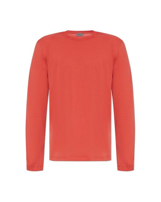 Long Sleeve Tops di Hanro in Red da Uomo