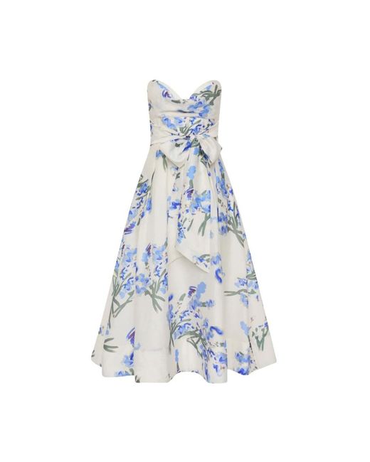 Rebecca Vallance Blue Midi Dresses
