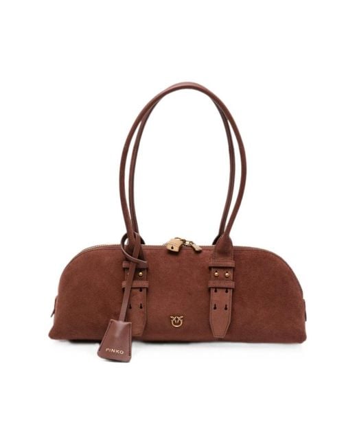 Pinko Brown Shoulder Bags