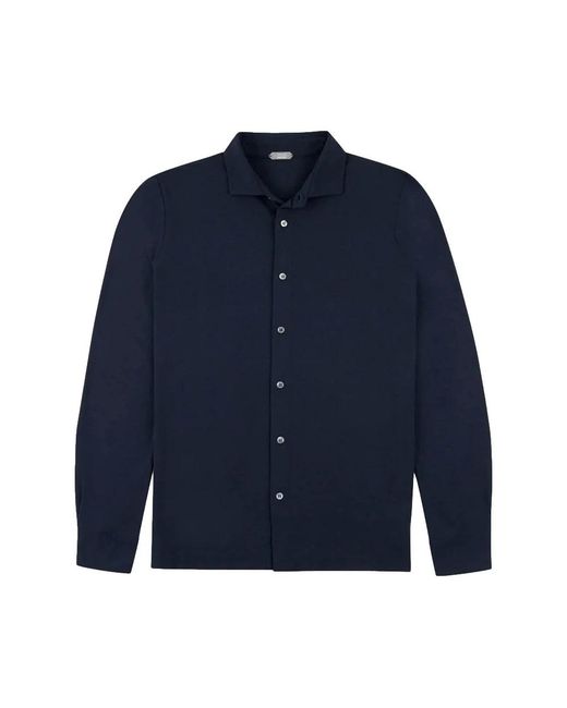Zanone Blue Casual Shirts for men