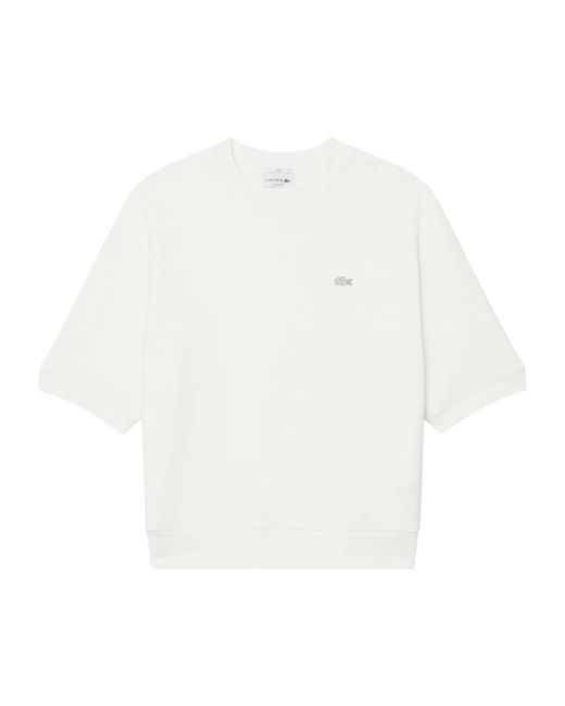 Lacoste White Sweatshirts for men