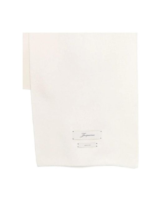 Jacquemus White Winter Scarves