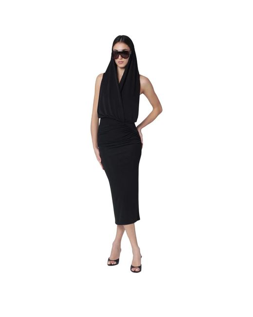 ANDAMANE Black Midi Dresses
