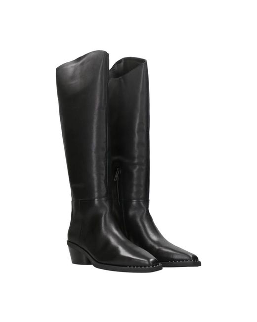 Ash Black High Boots