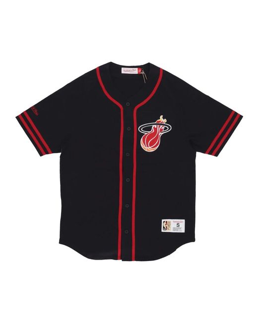 Mitchell & Ness Miami Heat Nba Vintage Knopfjacke in Black für Herren
