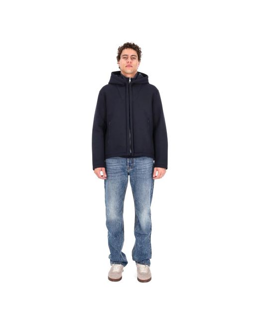 Herno Jassen ,Blauw ,Polyester 3-Layer Scuba Jacket in het Blue voor heren