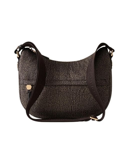 Borbonese Black Luna Bag Small
