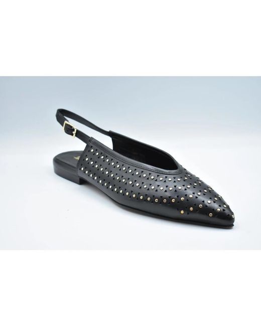 Janet & Janet Black Ballerina Shoes
