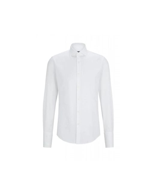 Boss White Formal Shirts for men