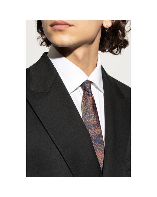 Etro Gemusterte Krawatte in Purple für Herren