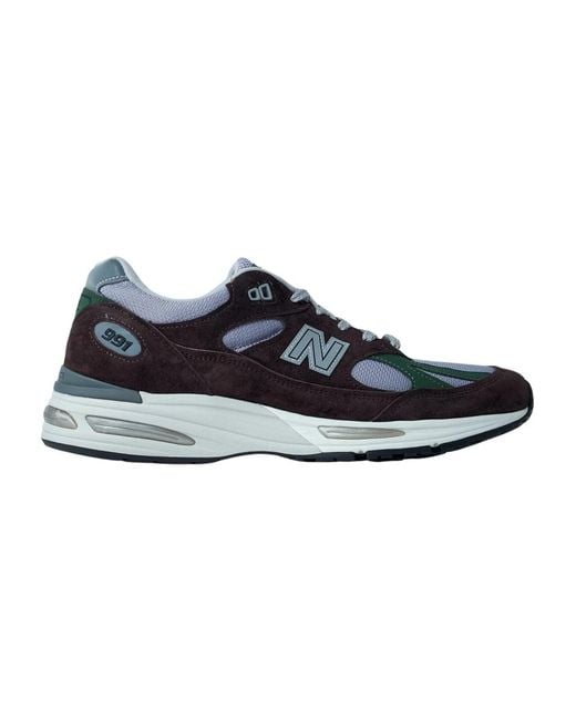 New Balance Suede Mesh Panel Sneakers in Blue für Herren