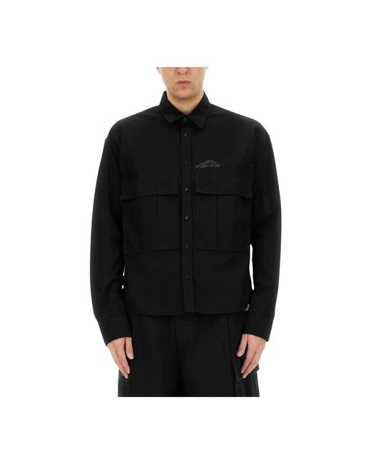 DSquared² Cropped Utility Shirt in het Black voor heren