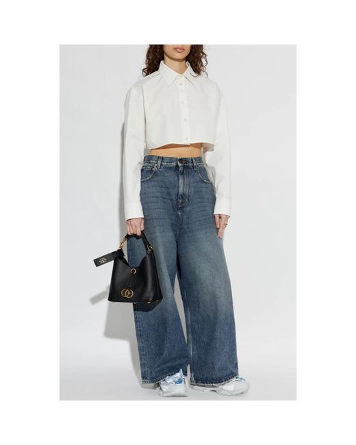 Balenciaga Blue Wide Jeans