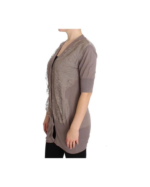 Pink Memories Brown Cardigans