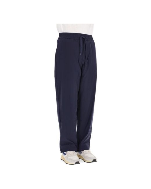 Autry Blue Straight Trousers for men