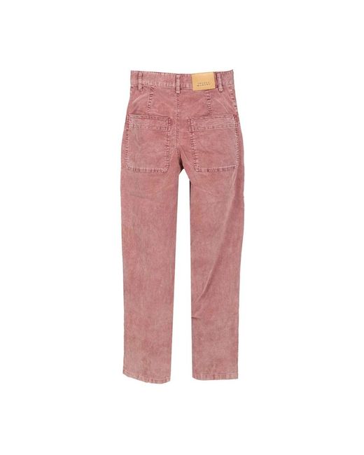 Isabel Marant Pink Straight Trousers