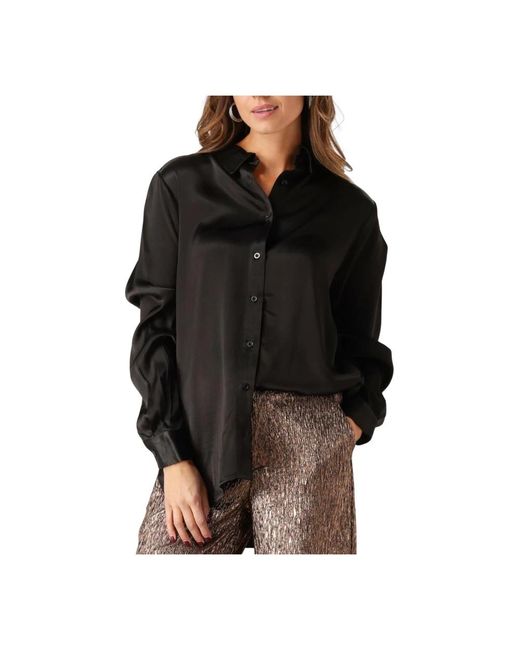 Modström Overhemden ,Zwart ,Veelzijdige Lucillamd Blouse Voor Vrouwen in het Black