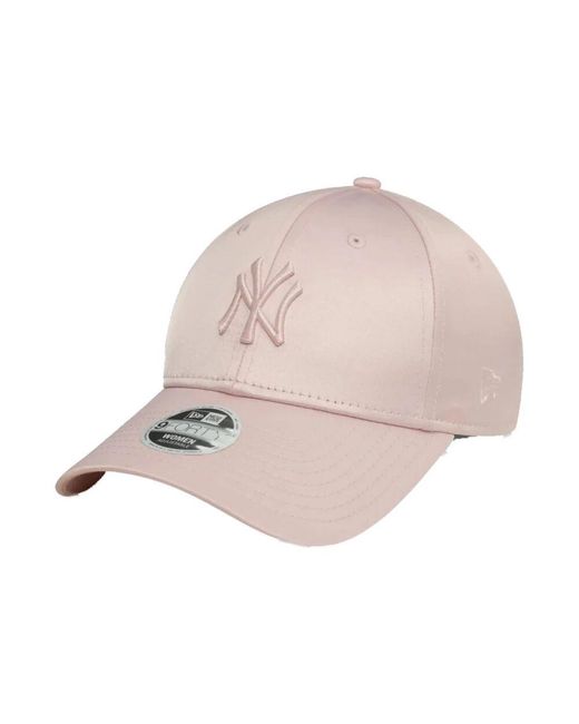 KTZ Pink Yankees satin 9forty kappe