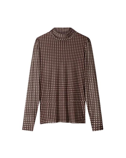 Pom Romi Mesh Check in het Brown