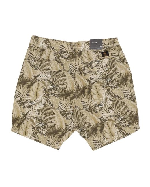 Alpha Industries Brown Casual Shorts for men