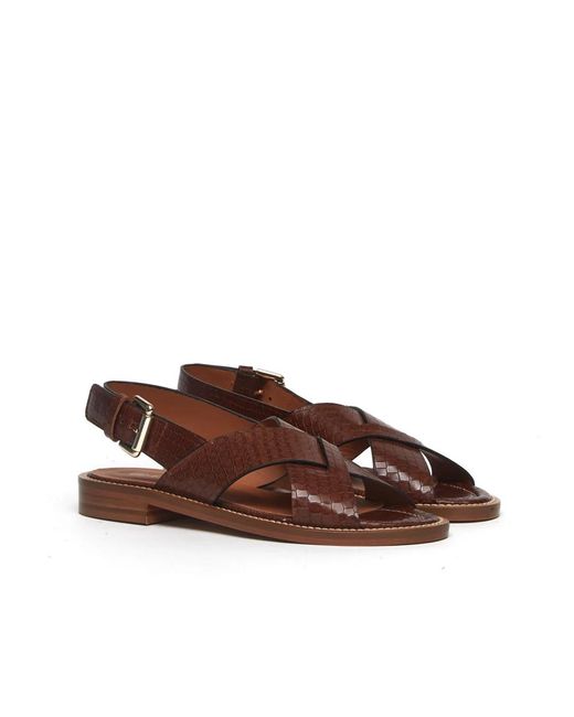 Guglielmo Rotta Brown Flat Sandals
